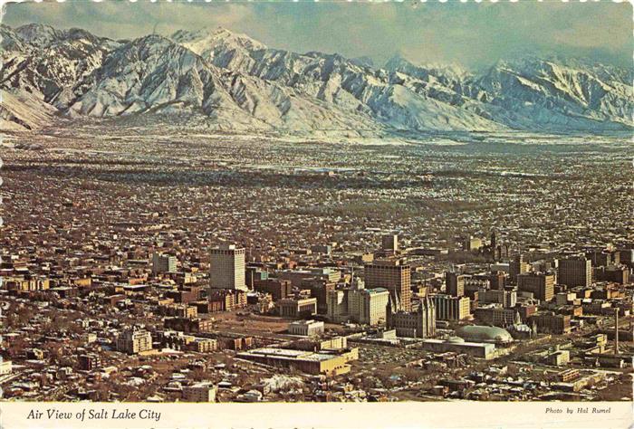 Salt Lake City Utah USA Air View of Salt Lake City