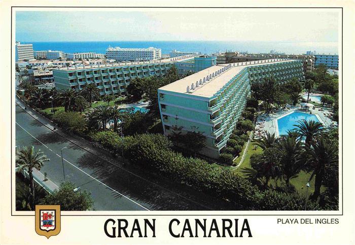 Playa del Ingles Gran Canaria ES Fliegeraufnahme Appartamentos Jardin del Atlant