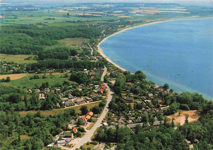 Haderslev Hadersleben DK Kelstrup by og Strand Fliegeraufnahme