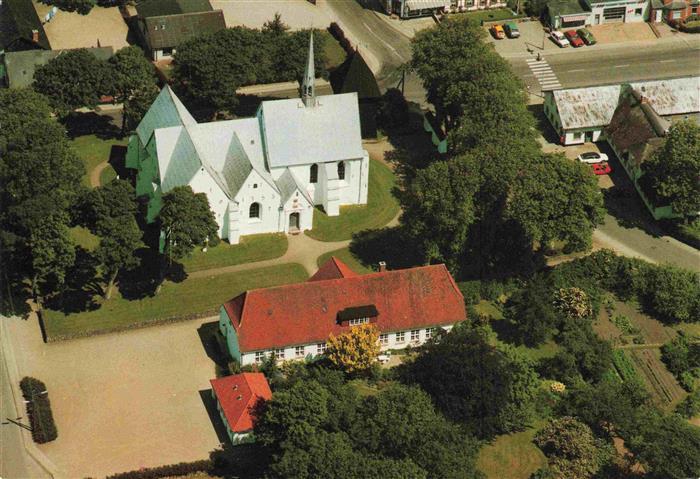 Aabenraa Apenrade DK kliplev Kirke og Praestegard Fliegeraufnahme