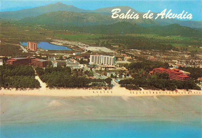 Bahia de Alcudia Mallorca ES Fliegeraufnahme
