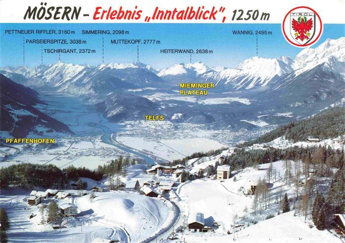 Moesern Seefeld Tirol AT Erlebnis Inntalblick Fliegeraufnahme
