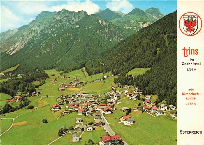 Trins Innsbruck Tirol AT Fliegeraufnahme mit Pfarrkirche St Georg