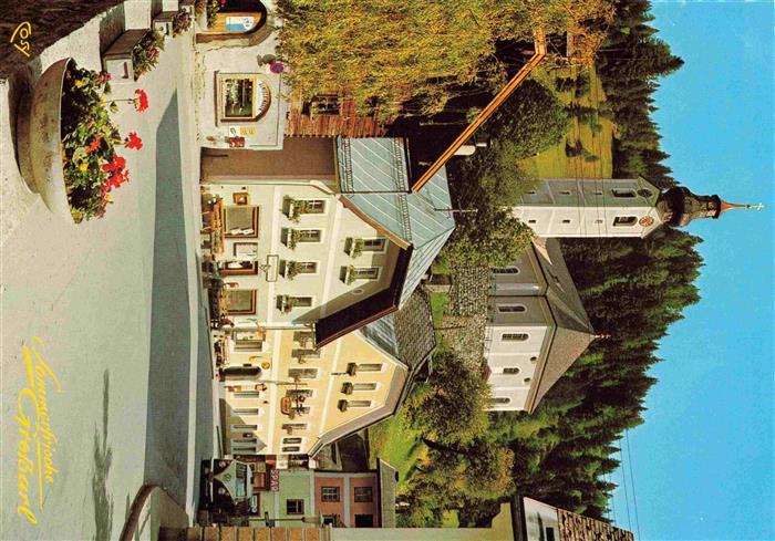 Grossarl AT Ortsansicht mit Kirche Sommerfrische