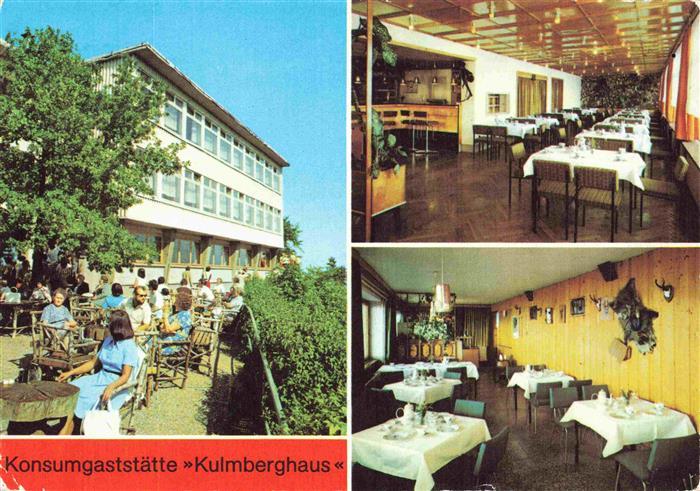 Saalfeld Saale Thueringen Konsumgaststaette Kulmberghaus Gnomenbar Jaegerstube