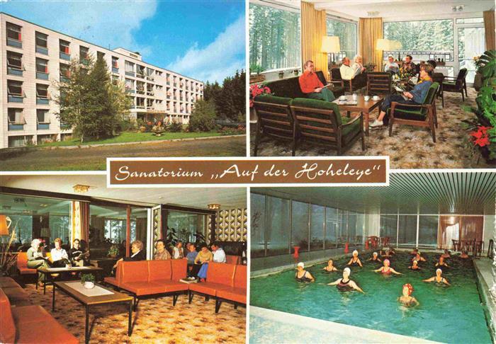 Hoheleye Sanatorium Auf der Hoheleye Gastraeume Hallenbad