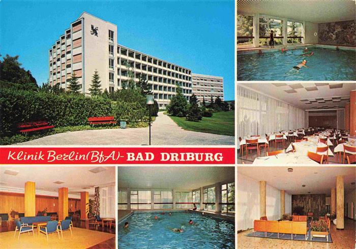 BAD DRIBURG Klinik Berlin BfA Hallenbad Gast und Aufenthaltsraeume