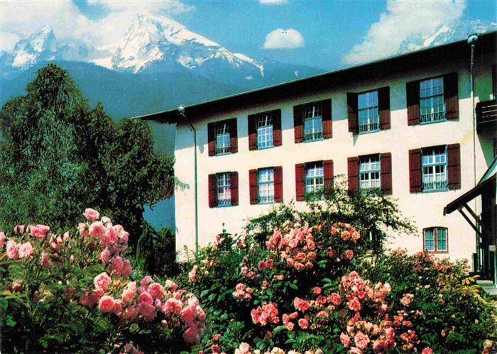 Stanggass Berchtesgaden Kurklinik in der Stanggass mit Watzmann und Hochkalter
