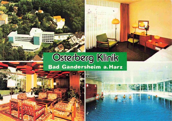 Bad Gandersheim Osterberg Klinik Fliegeraufnahme Gastraeume Hallenbad