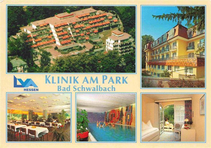 BAD SCHWALBACH Fliegeraufnahme Klinik am Park der LVA Hessen Speisesaal Hallenba