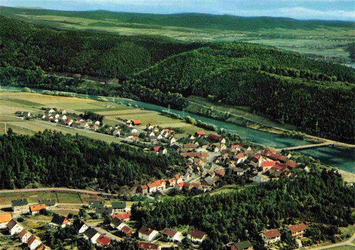 Hemfurth-Edersee Edertal Hessen Fliegeraufnahme mit Edersee