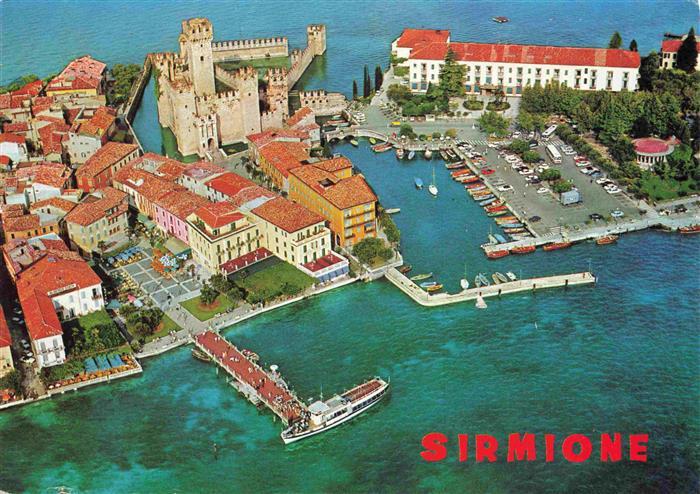 SIRMIONE Lago di Garda IT Fliegeraufnahme