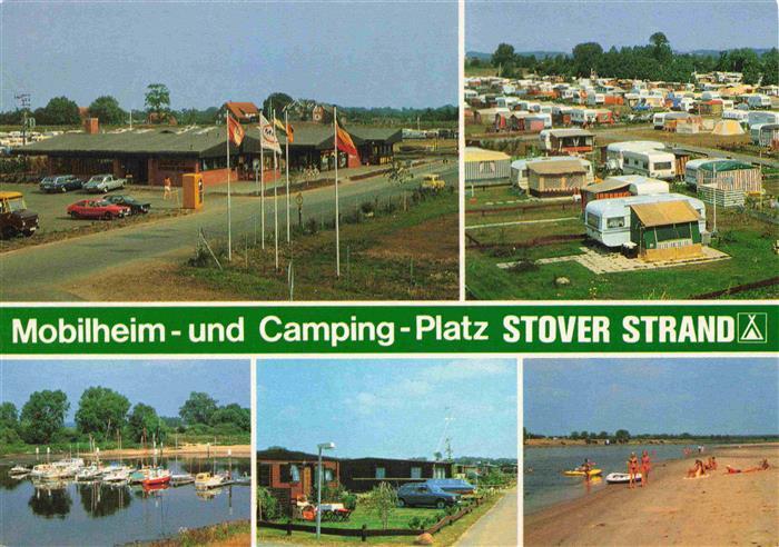 Drage Elbe Mobilheim und Campingplatz Stover Strand Bootshafen Bungalows Strandp