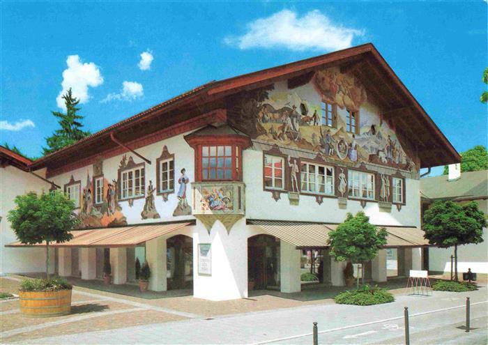 GARMISCH-PARTENKIRCHEN Bayern Grasegger Trachtenmode Fassadenmalerei