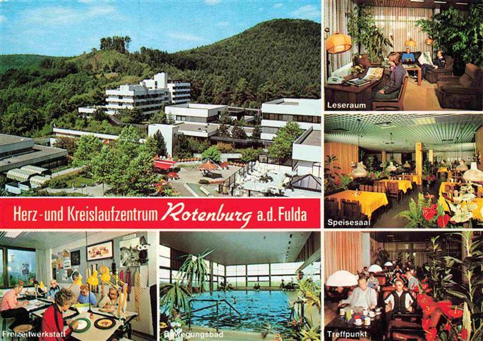 Rotenburg Fulda Herz- und Kreislaufzentrum Leseraum Speisesaal Werkstatt Bewegun