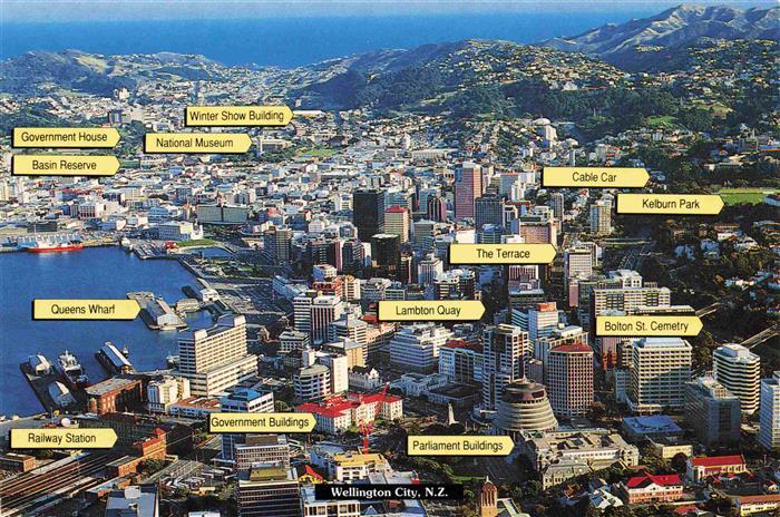 WELLINGTON NZ Aerial view
