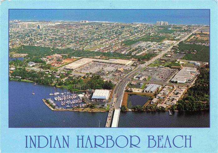 Palm Beach Florida USA Indian Harbor Beach aerial view