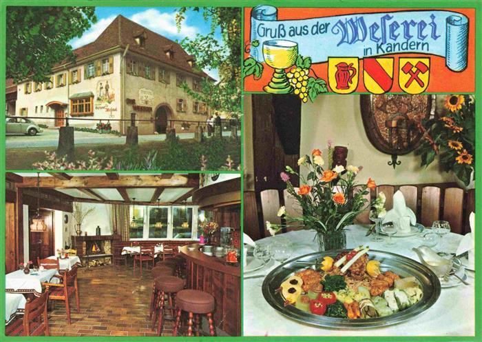 Kandern Baden BW Historisches Gasthaus zur Weserei Weinstube