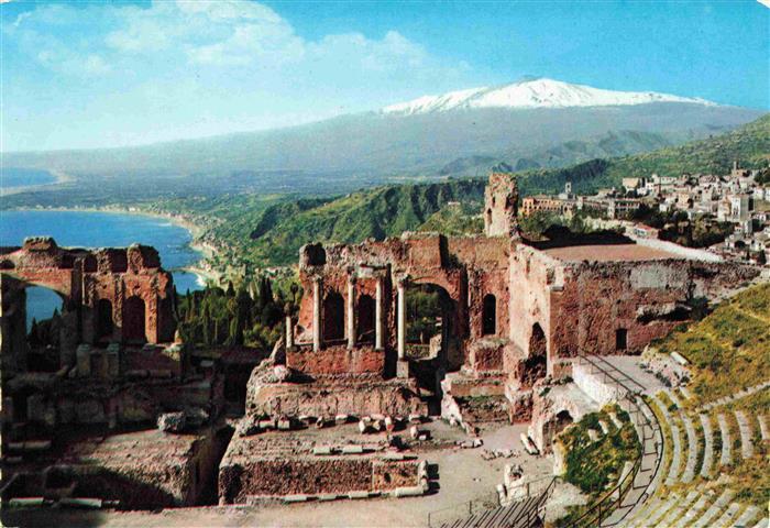 Taormina Sicilia IT Teatro Greco La scena