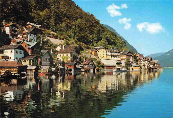 Hallstatt Oberoesterreich AT Panorama am Hallstaetter See