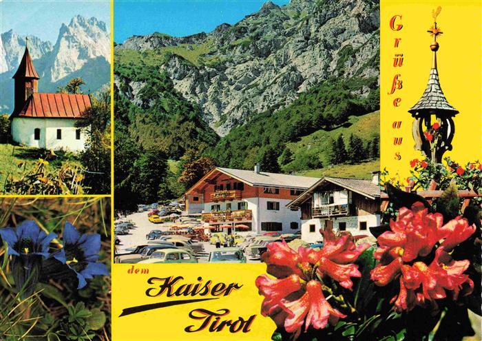 Grieseneralm Kaiserbachtal Antoniuskapelle Wilder Kaiser