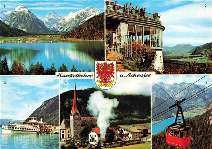 Achensee Tirol AT Kanzelkehre Kaisergebirge Dampfer Stadt Innsbruck Notburgakirc