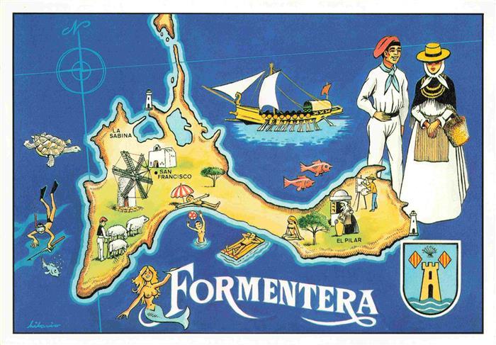 Formentera ES Inselkarte