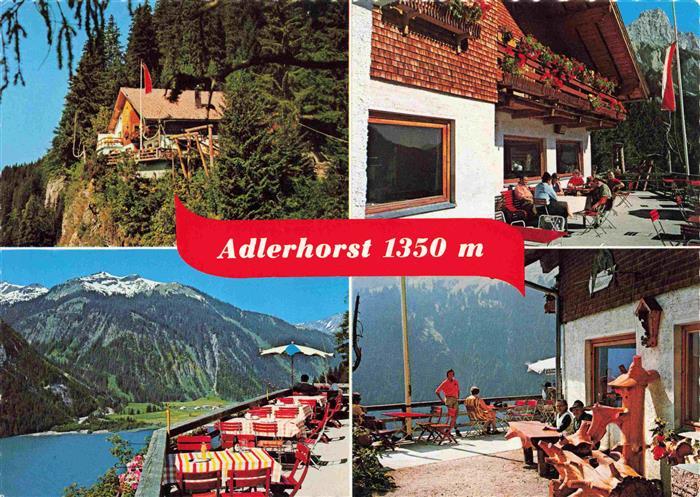 Nesselwaengle Tirol AT Berggasthaus Adlerhorst Terrasse Panorama