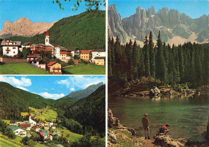 Welschnofen Suedtirol IT Panorama Karersee