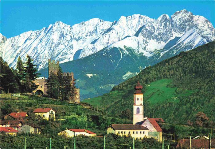 Naturns Naturno Suedtirol IT Panorama St Prokulus Schloss Juval