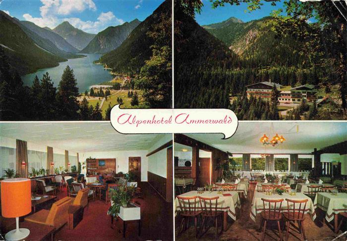 Reutte Tirol AT Alpenhotel Ammerwald Gastraeume Panorama