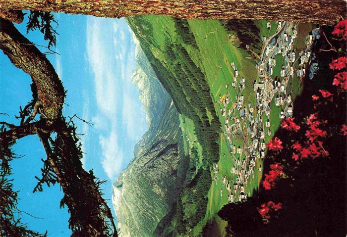 Lech Vorarlberg AT Zugertalblick mit Schafberg Mehlsack Rote Wand