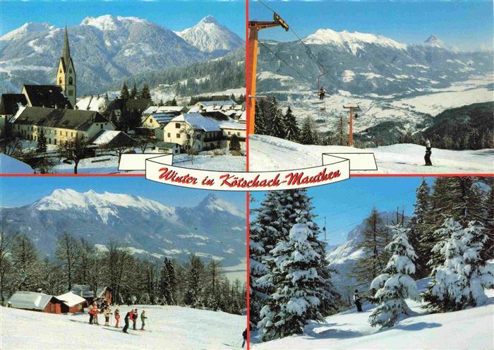 Koetschach-Mauthen Kaernten AT Panorama Sessellift Mauthner Alm
