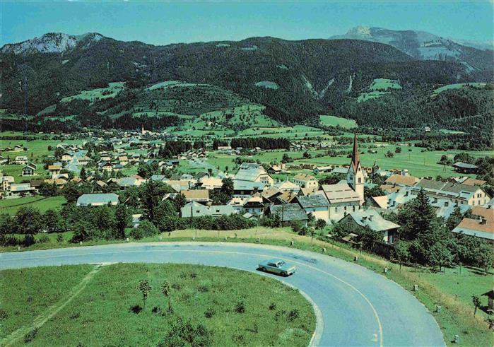 Koetschach-Mauthen Kaernten AT Fliegeraufnahme
