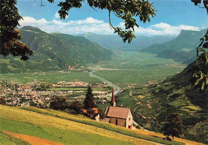 Vellau Blick nach Meran und Etschtal
