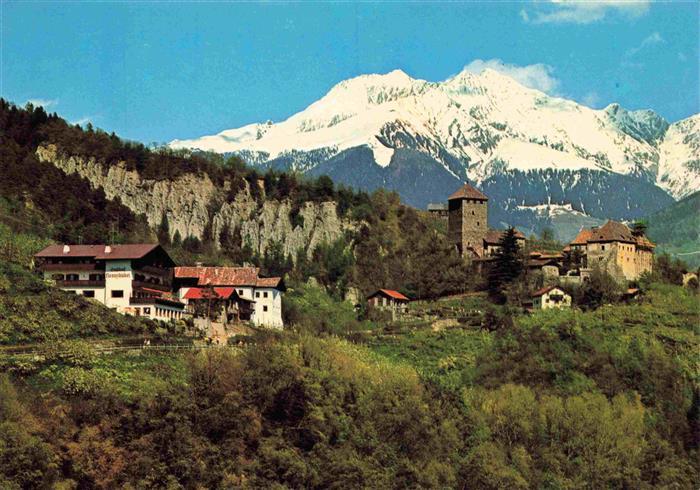 Dorf-Tirol Suedtirol IT Gasthof Pension Kronsbuehel St Peter Kirche