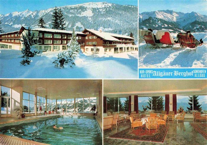 Sonthofen  Oberallgaeu Kur und Sporthotel Allgaeuer Berghof Hallenbad Foyer