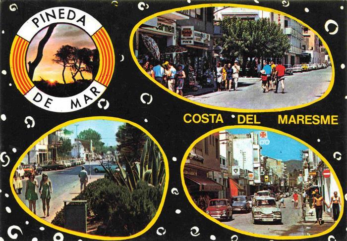 Pineda de Mar ES Costa del Maresme Strassenpartien