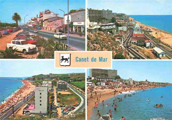 Canet de Mar Barcelona Cataluna ES Strandpartien Promenade