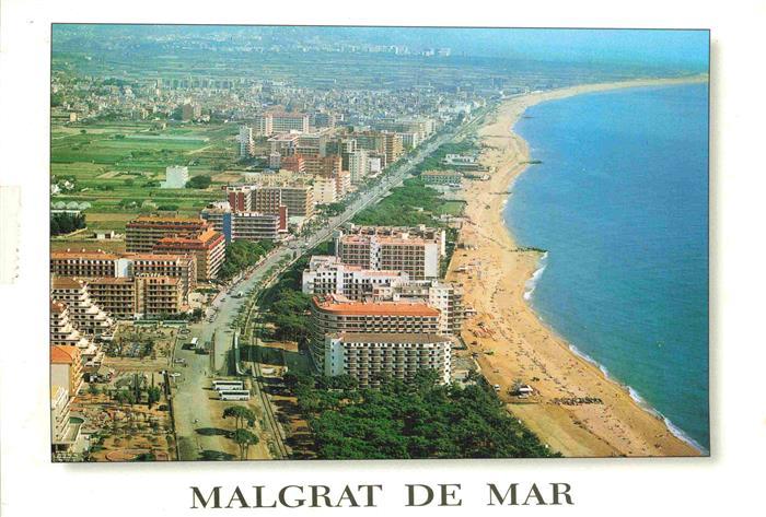 Malgrat-de-Mar Cataluna ES Fliegeraufnahme Costa del Maresme