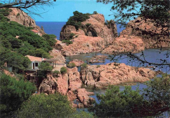 Costa Brava Espana Aiguea Gelida detalle de la cala