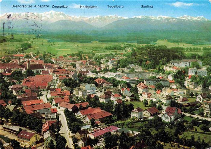 BAD WoeRISHOFEN Fliegeraufnahme mit Alpenblick
