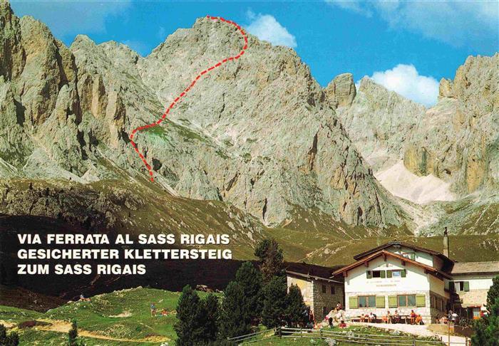 Regensburgerhuette St Christina Groeden Suedtirol IT Rifugio Firenze Kletterstei