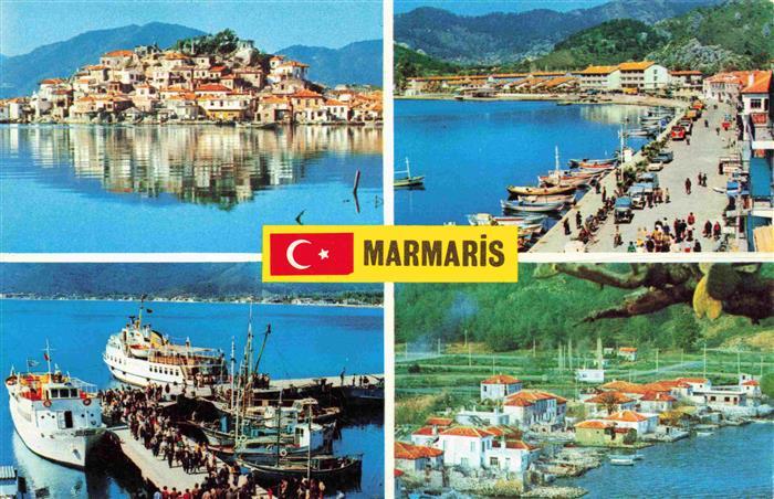 Marmaris TK Views from the City Promenade Anlegesteg Hafen