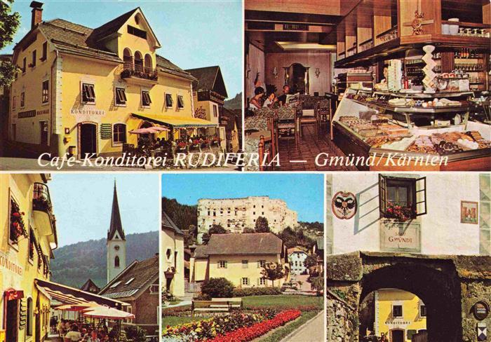 Gmuend Kaernten Café Konditorei Rudiferia Ortsansichten