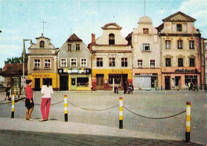 Zagan Sagan Poland Zabykowe kamieniczki w rynka