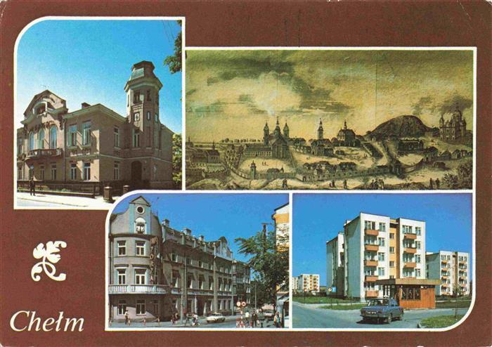 Chelm Cholm Lublin PL Urzad Stanu Cywilnego Widok Chelma wg ryciny Ulica Lubelsk