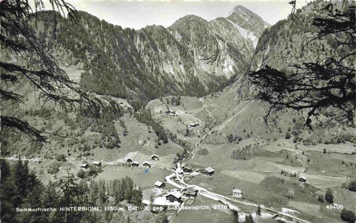 Hinterbichl Praegraten Fliegeraufnahme mit Schuesselspitze
