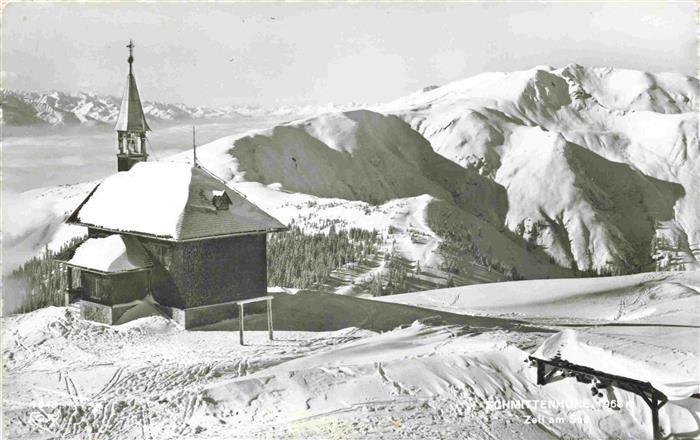 Schmittenhoehe Zell am See AT Panorama Kapelle
