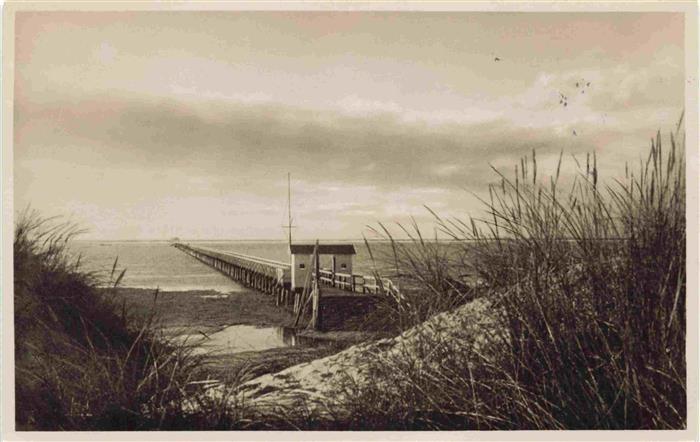 St Peter -Ording Nordseebad Bruecke zur Sandbank